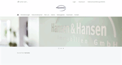 Desktop Screenshot of hausverwaltung-hansen.de